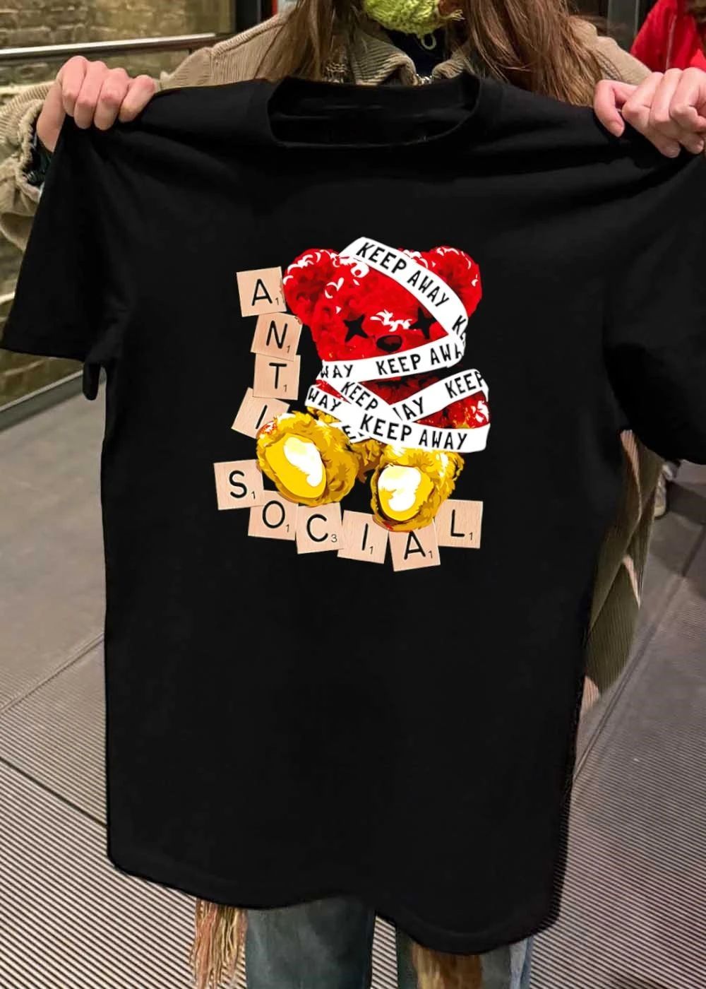 Anti Social Keep Away Teddy Bear T-Shirt