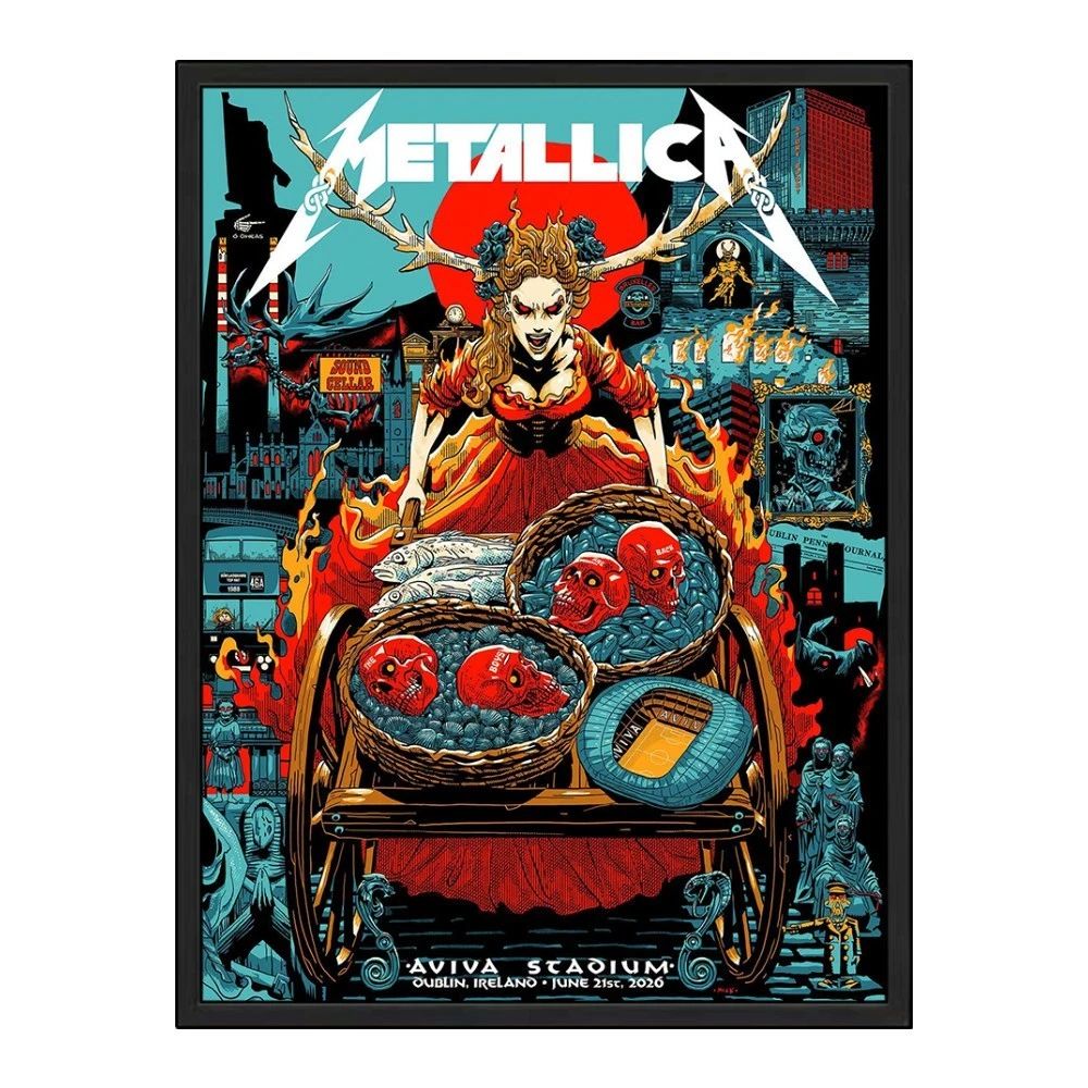 Metallica M72 Dublin Ireland Night 2 Poster – June 21, 2026 at Aviva Stadium