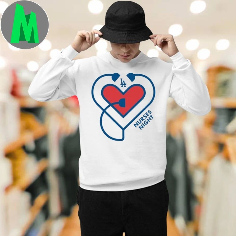 2025 Dodgers Nurses Night Logo Shirt