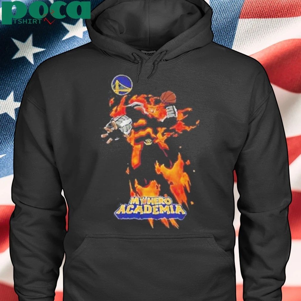 Hyperfly x NBA x My Hero Academia Endeavor Golden State Warriors shirt