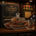 Gulf War Veteran Whiskey Limited Edition Bottle And Glass Set