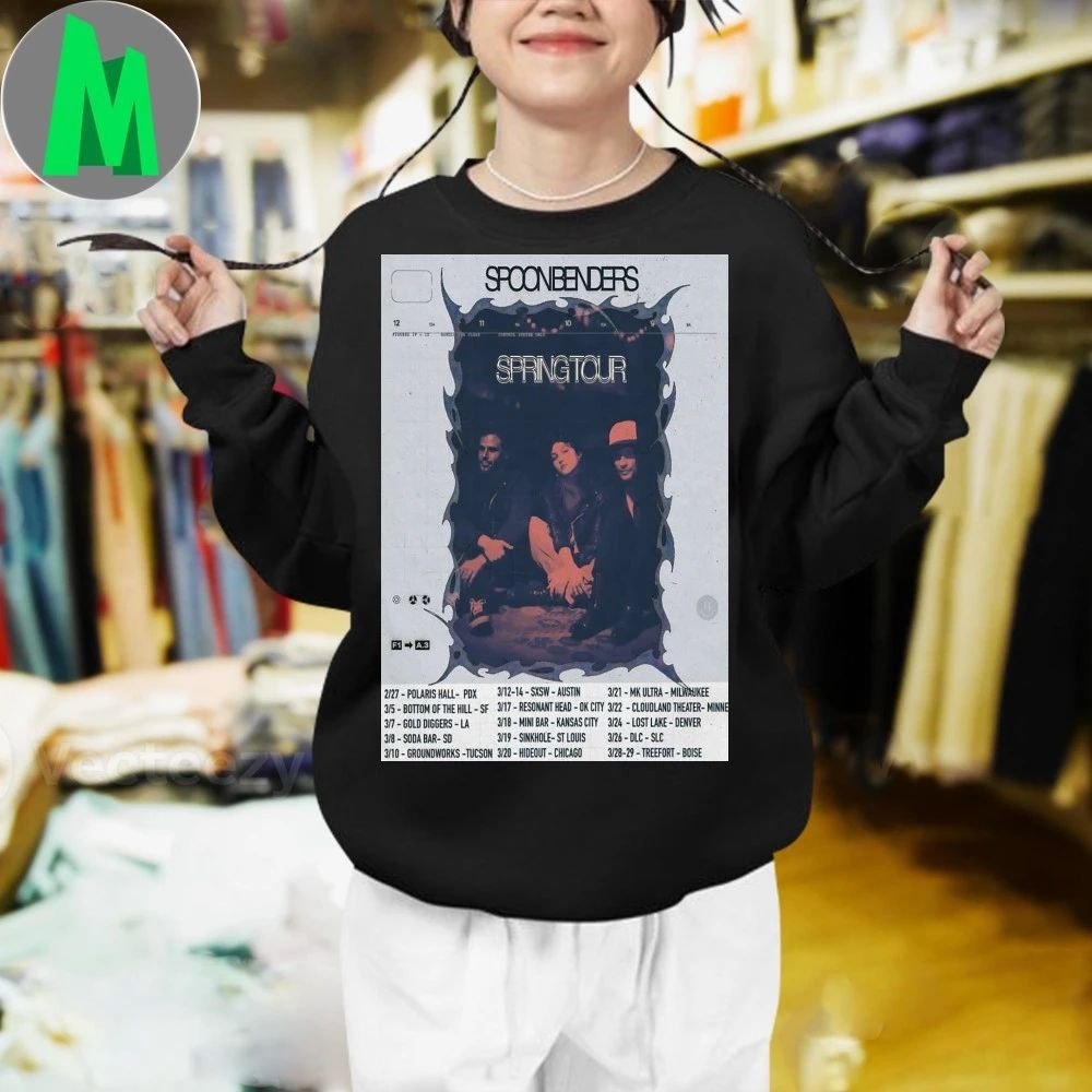 Spoon Benders Spring Shows 2026 Poster Shirt
