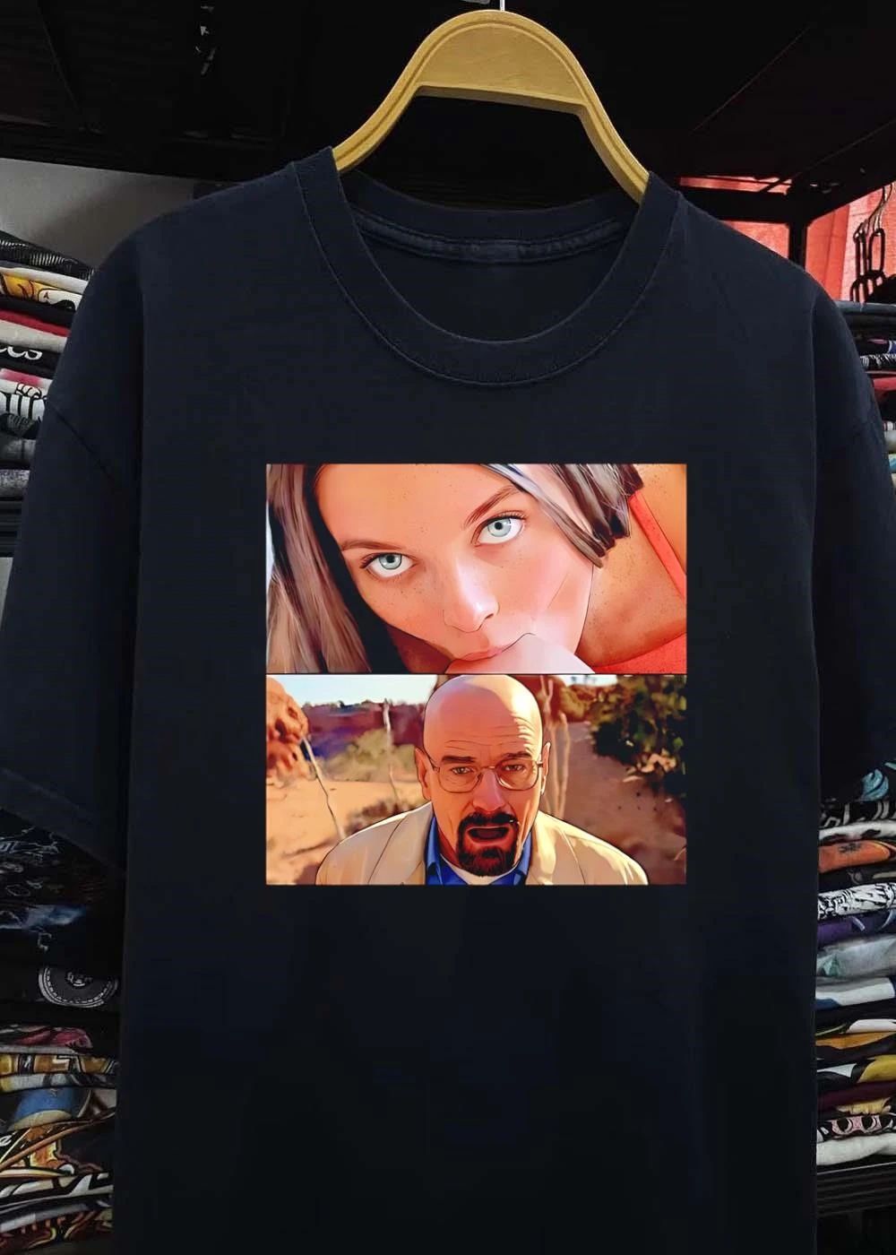Margot Robbie Walter White Staring and Shocked T-Shirt