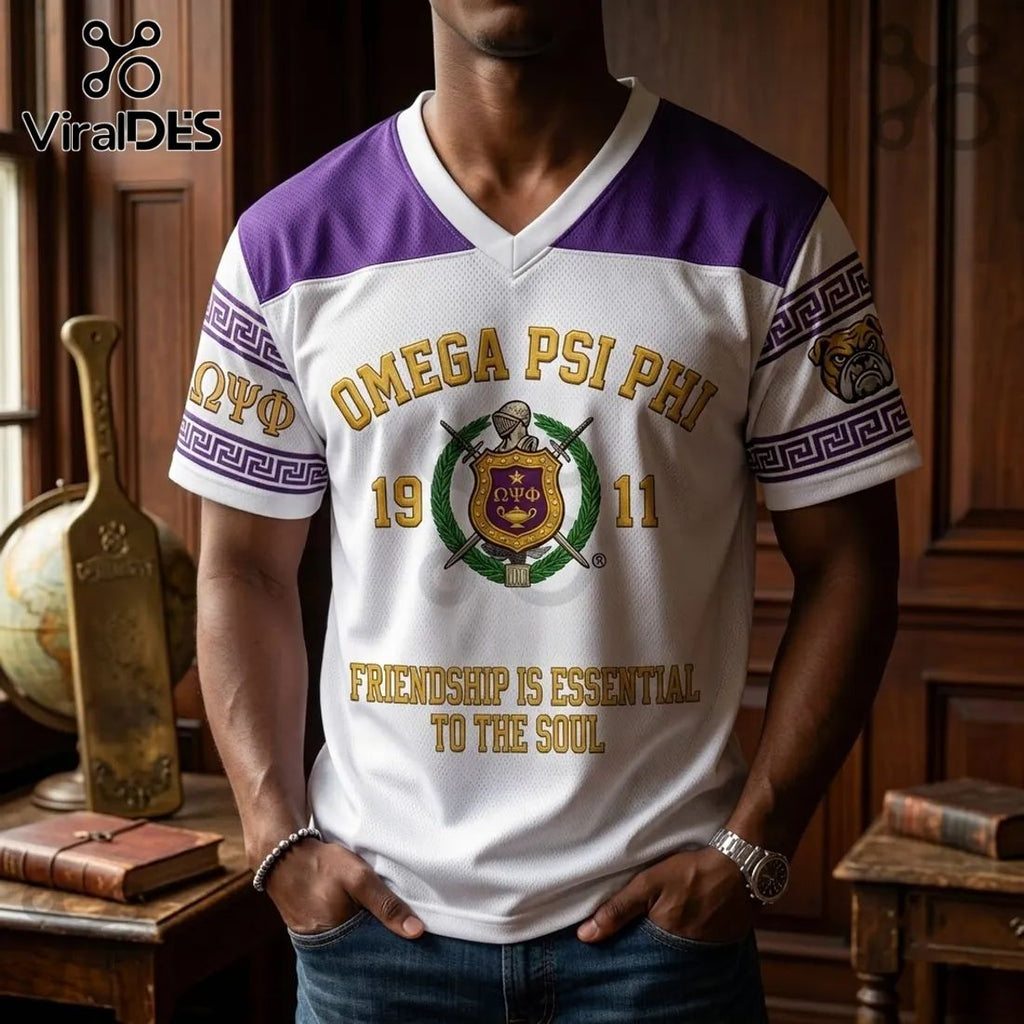 Omega Psi Phi 1911 Mascot V-Neck T-Shirt