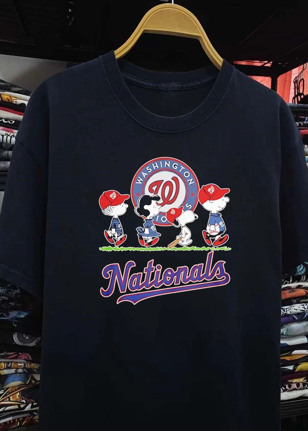 Peanuts Gang Washington Nationals Baseball Shirt