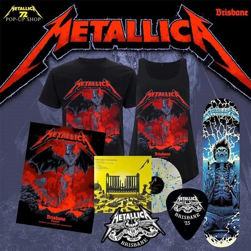 Metallica M72 Brisbane Pop-Up Shop Art Ken Taylor’s Official T-Shirt