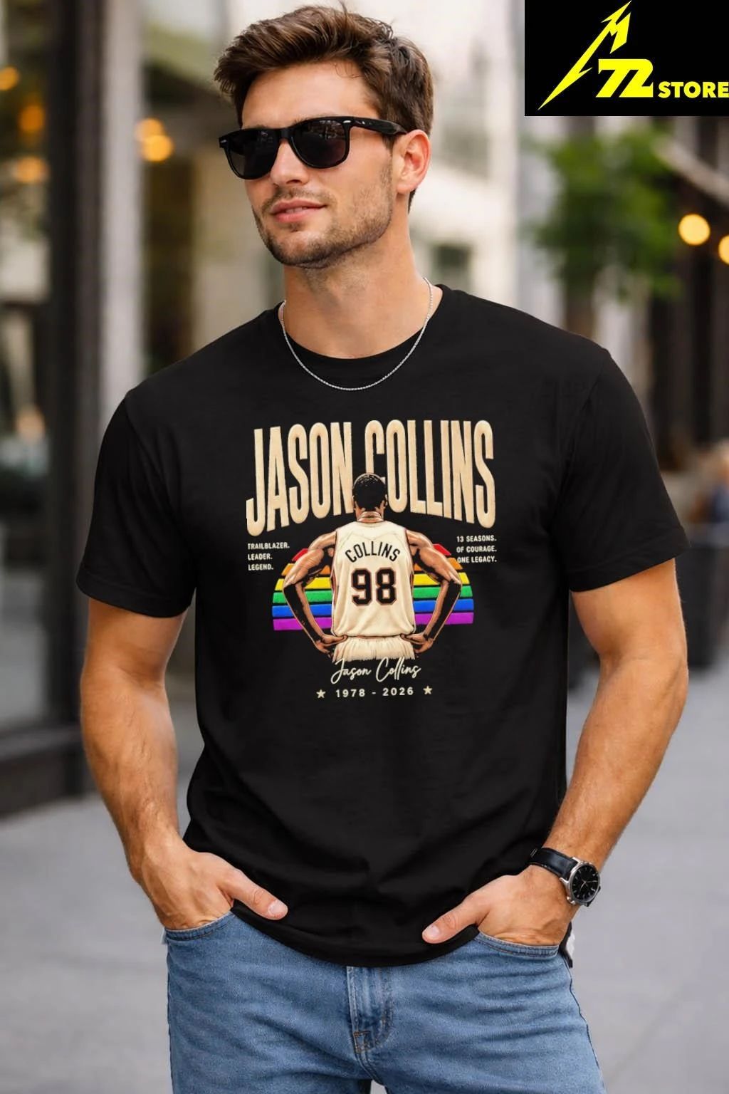 Retro 1978 2026 Jason Collins 98 Trailblazer Leader Shirt
