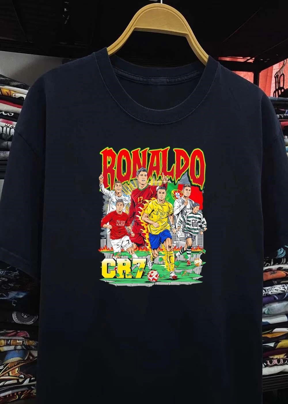 Legendary Football Icon Cristiano Ronaldo Graphic T-Shirt