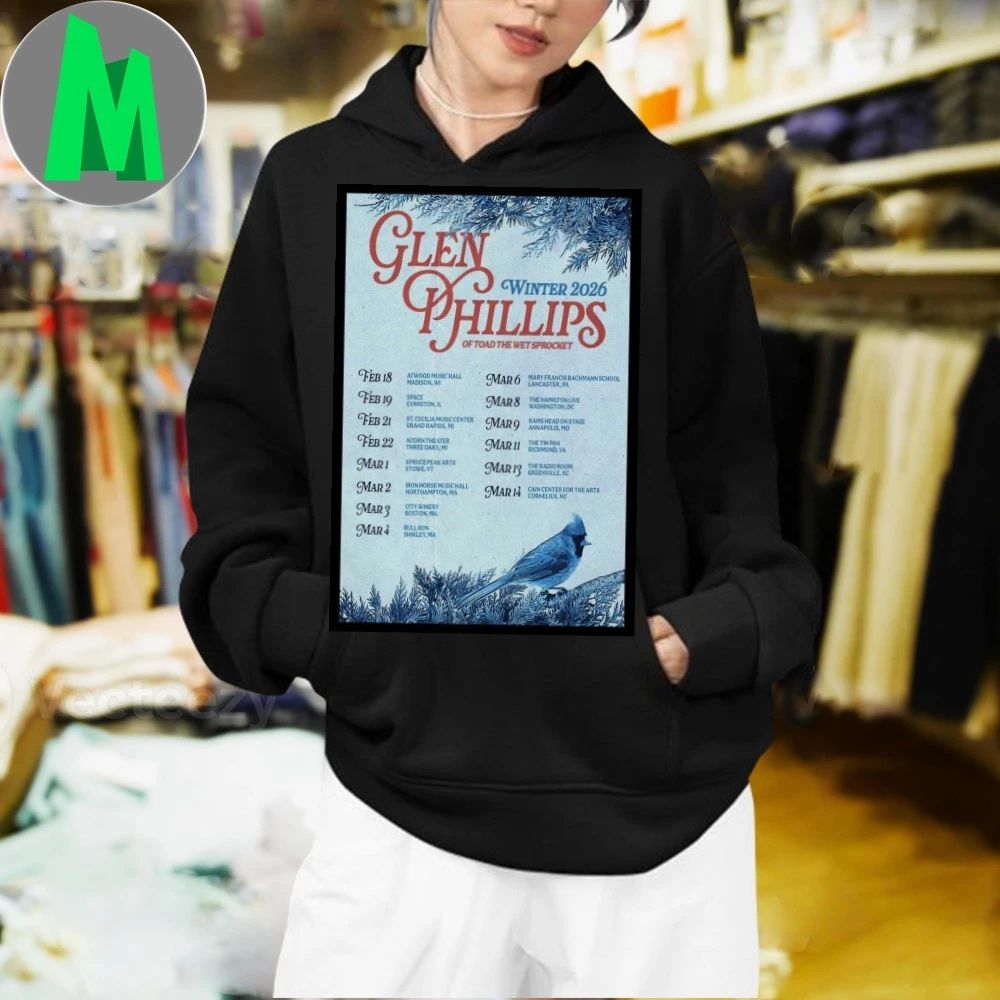 Glenn Phillips Winter 2026 Tour Poster Shirt