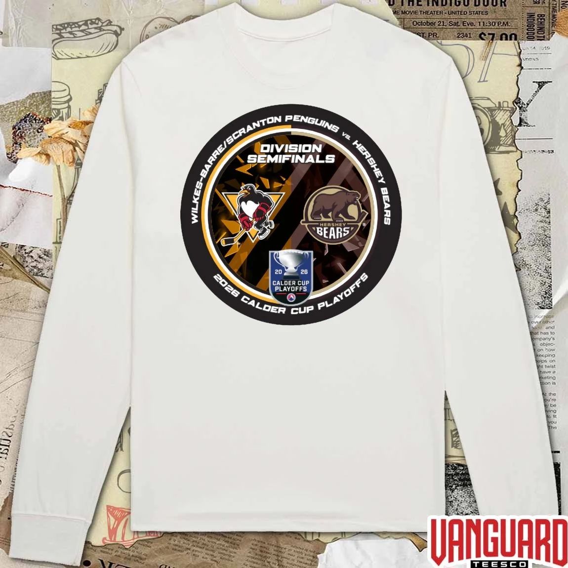 Wilkes-Barre Scranton Penguins vs Hershey Bears 2026 Calder Cup Playoffs Division Semifinals Dueling Souvenir t-shirt