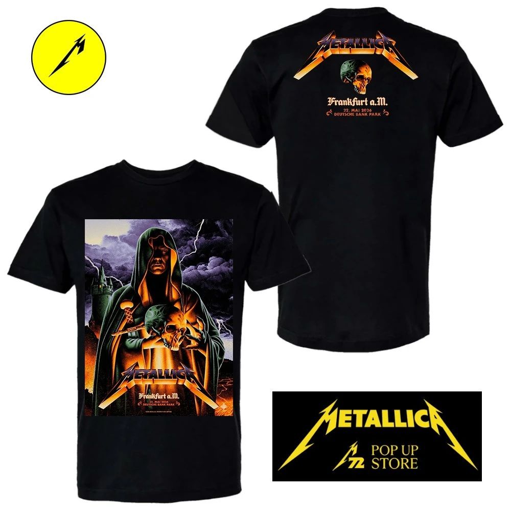 Metallica M72 Frankfurt, Germany May 22, 2026 Deutsche Bank Park Poster By Max Löffler Two Sided Shirt