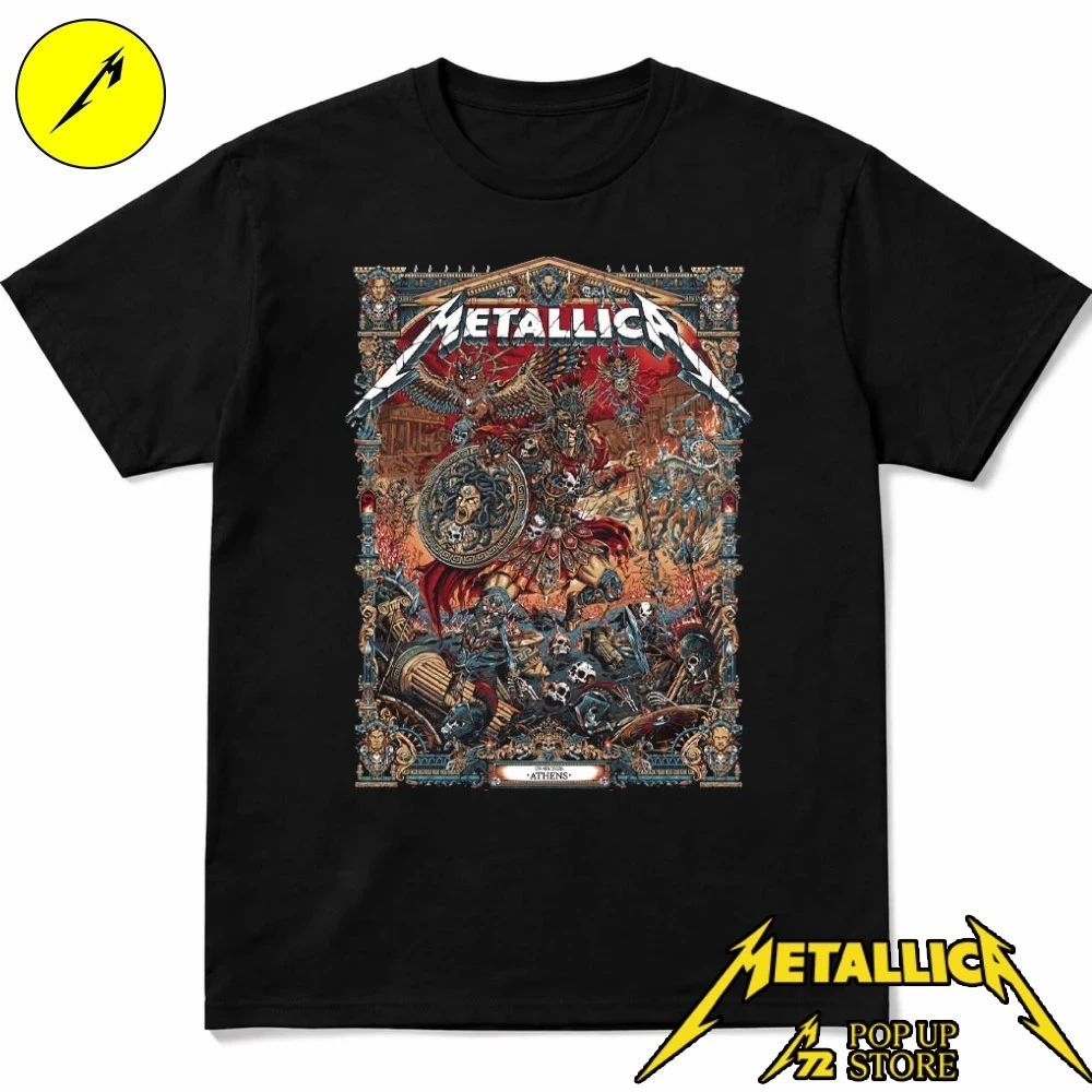 Metallica Limited edition poster at Athens pop-up shop Shirt