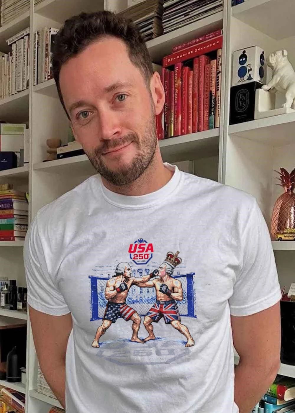 USA 250 July 4 2026 George Washington Fighting King George shirt