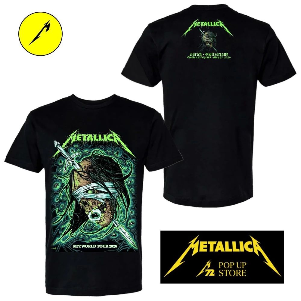 Metallica at Stadion Letzigrund in Zürich, Switzerland, on May 27, 2026 By Mark Richards Shirt