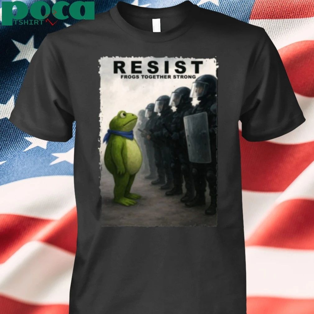 Portland Frog Resist Frogs Together Strong T-shirt