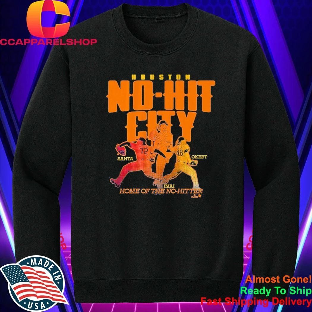 Tatsuya Imai, Steven Okert, & Alimber Santa Houston No-No City Home Of The No Hitter Shirt