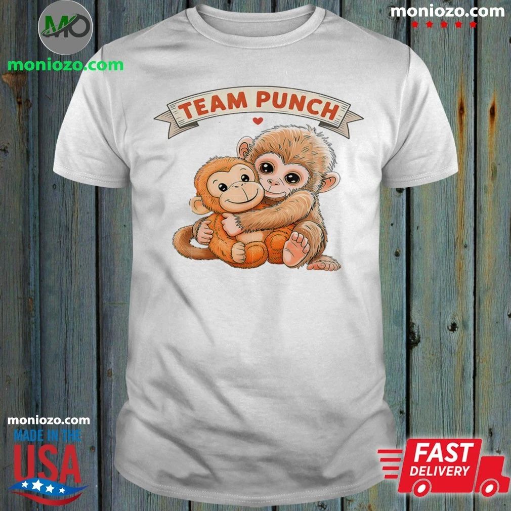 Original Cute Monkey Punch, Baby Monkey Team Punch Shirt