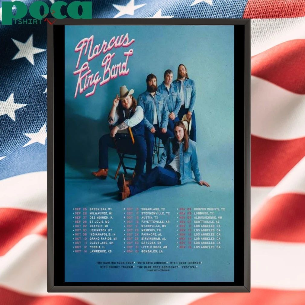 Marcus King Fall Tour 2025 Poster T-shirt