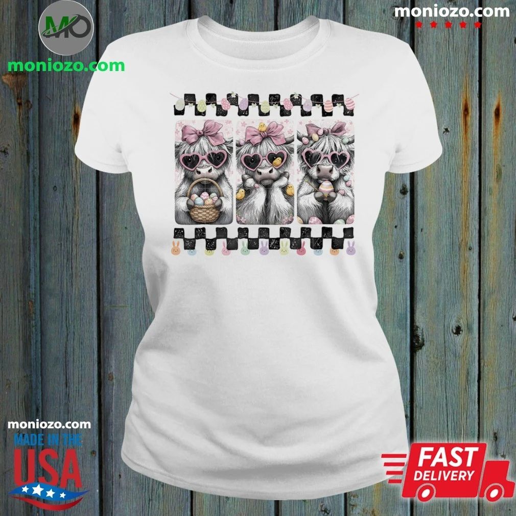 Original Easter Day Highland Cow Shirt