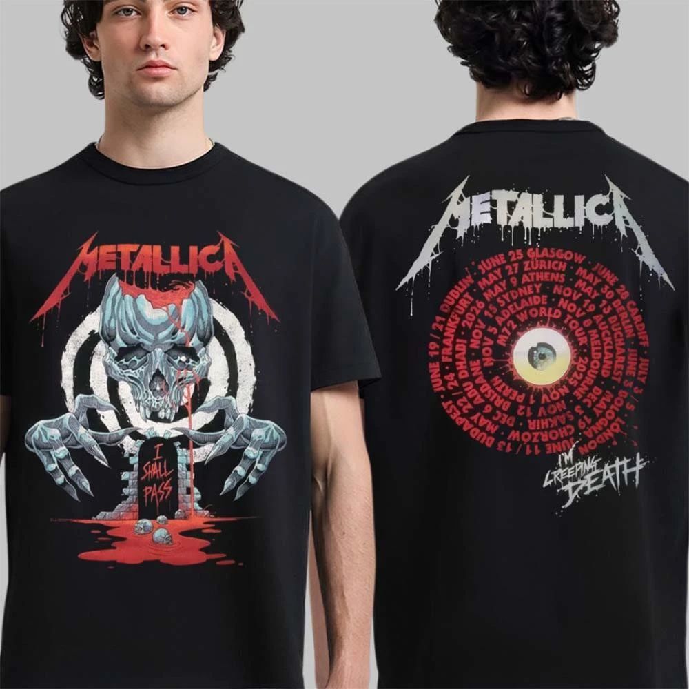 Metallica M72 World Tour 2025 2026 I’m Creeping Death Creeping Tour Two Sided T-Shirt