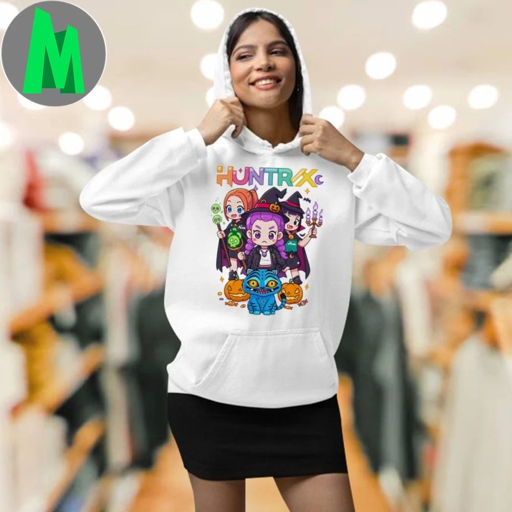 Spooky Huntrix Halloween Chipi Kpop Demon Hunters T-shirt