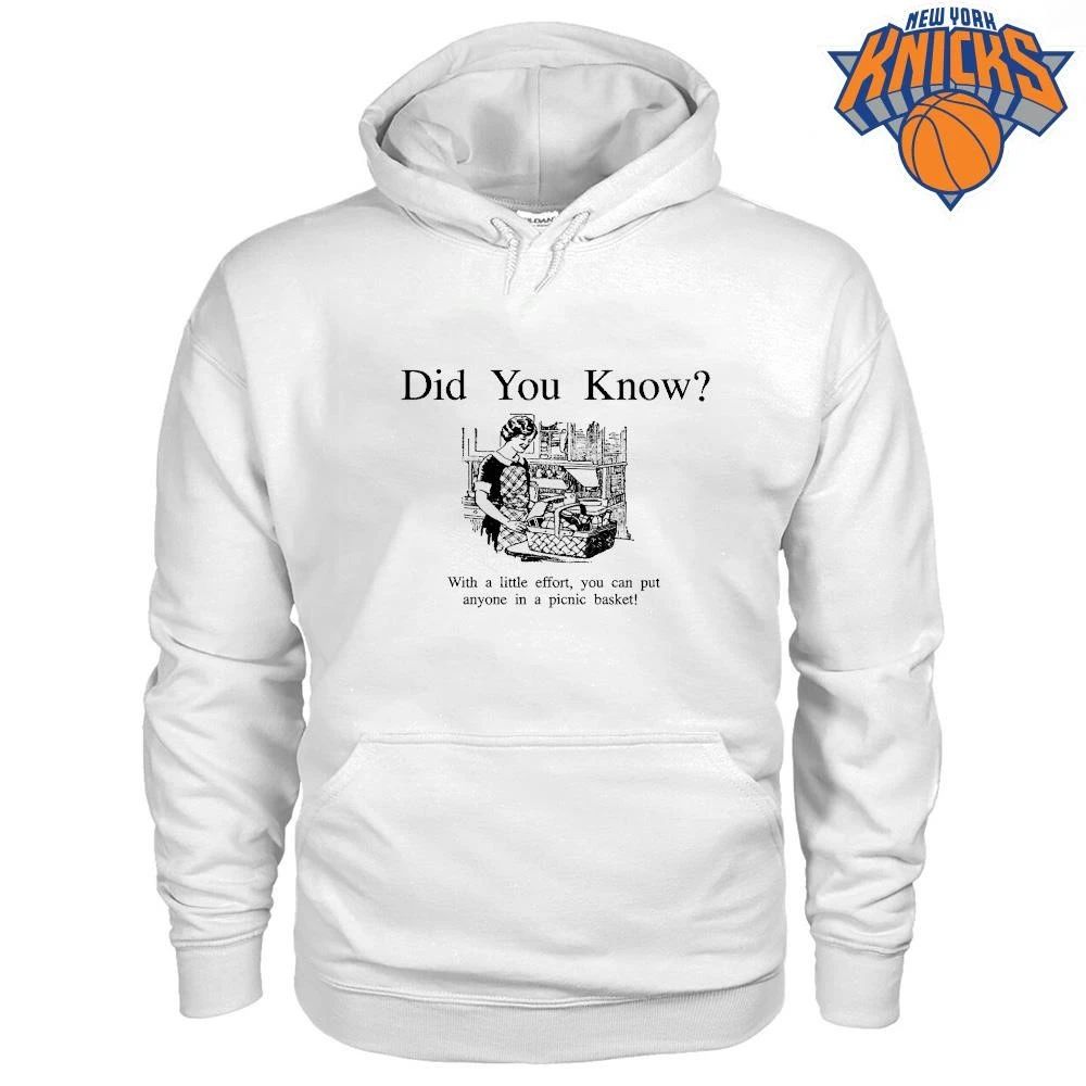 Did You Know With a little effort you can put anyone in a picnic basket Funny Meme Retro Vintage shirt