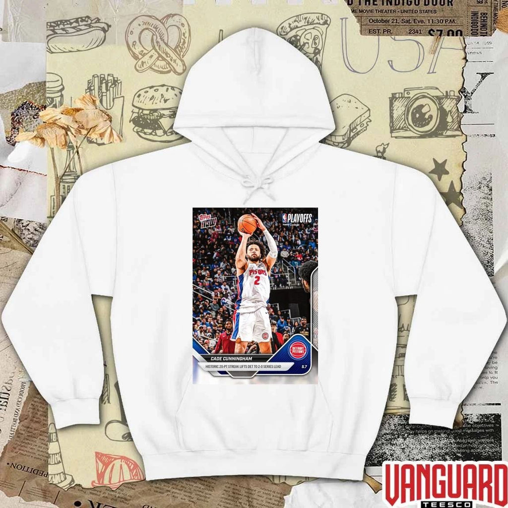 Cade Cunningham Historic 20-Pt Streak Lifts Det To 2-0 Series Lead – 2026 NBA Topps NOW t-shirt