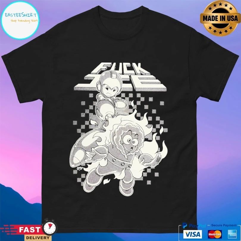 Mega Man Fuck Ice Clay Gram Art T-shirts