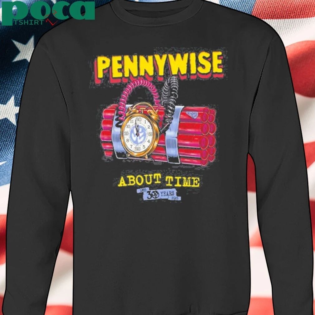 New Pennywise About Time 30yr Anniversary Shirt