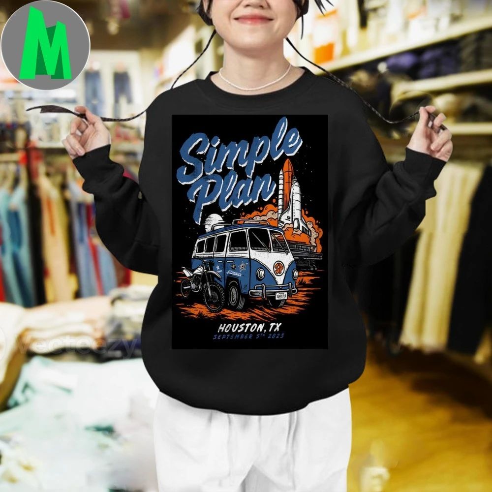 Simple Plan Houston TX Poster Shirt