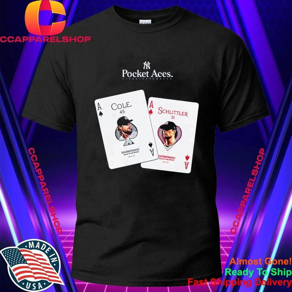 Yankees Gerrit Cole Cam Schlittler Pocket Aces Shirt