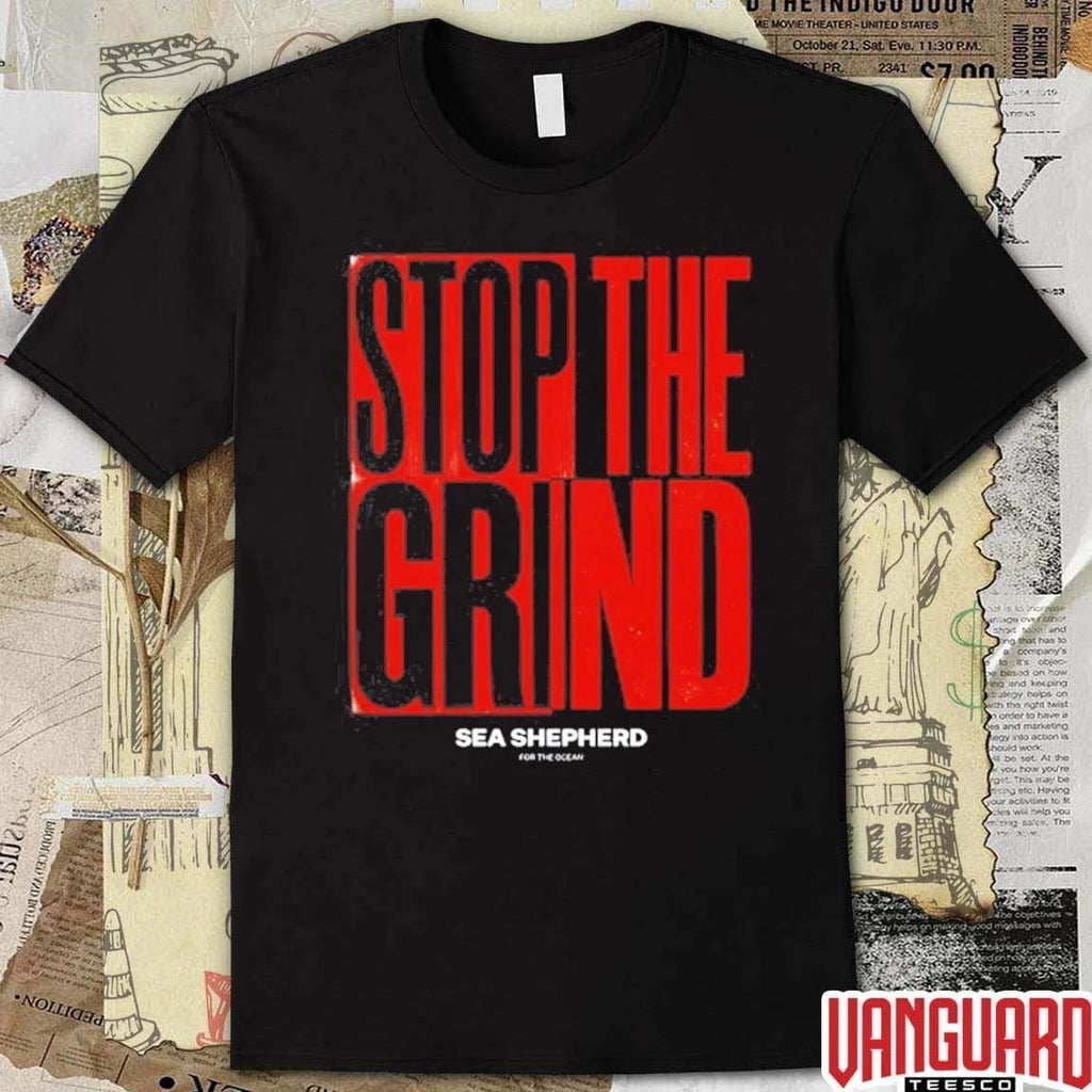 Sea Shepherd Stop the Grind For The Ocean t-shirt
