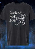 Funny Frog Graphic Don’t Worry Beer Happy T-Shirt