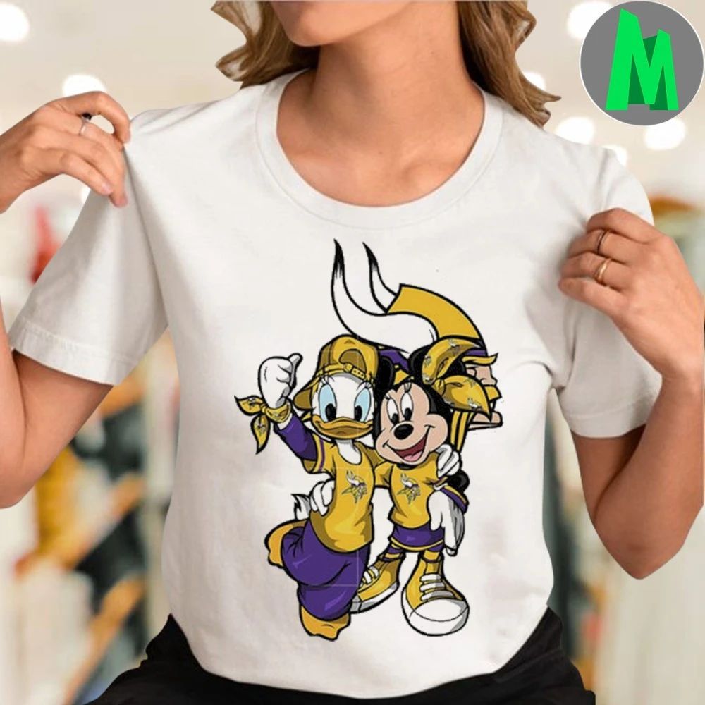 Daisy Minnie Minnesota Vikings Logo 2025 Shirt