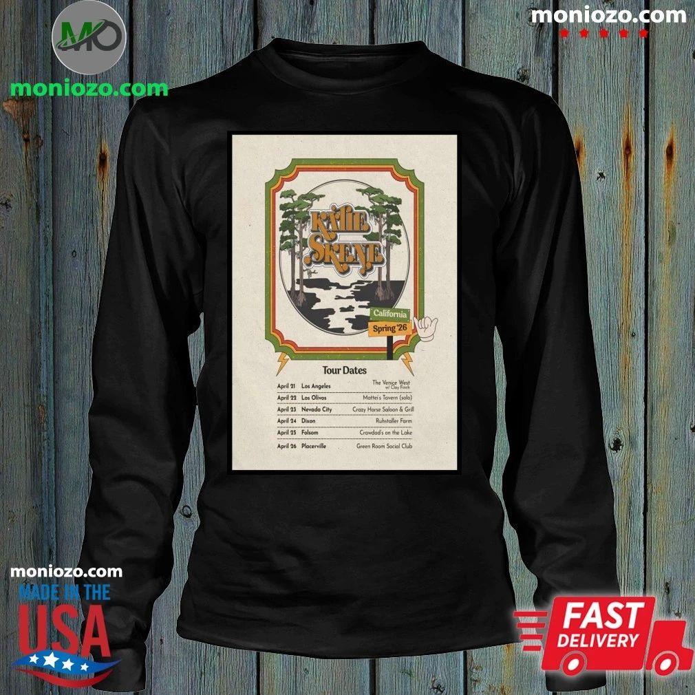 Kalie Skene Spring California 2026 Tour Poster Shirt