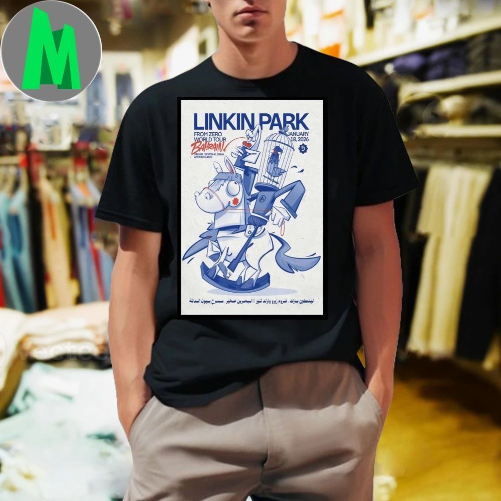 Linkin Park Tour Sakhir Bahrain Jan 18 2026 Poster Shirt