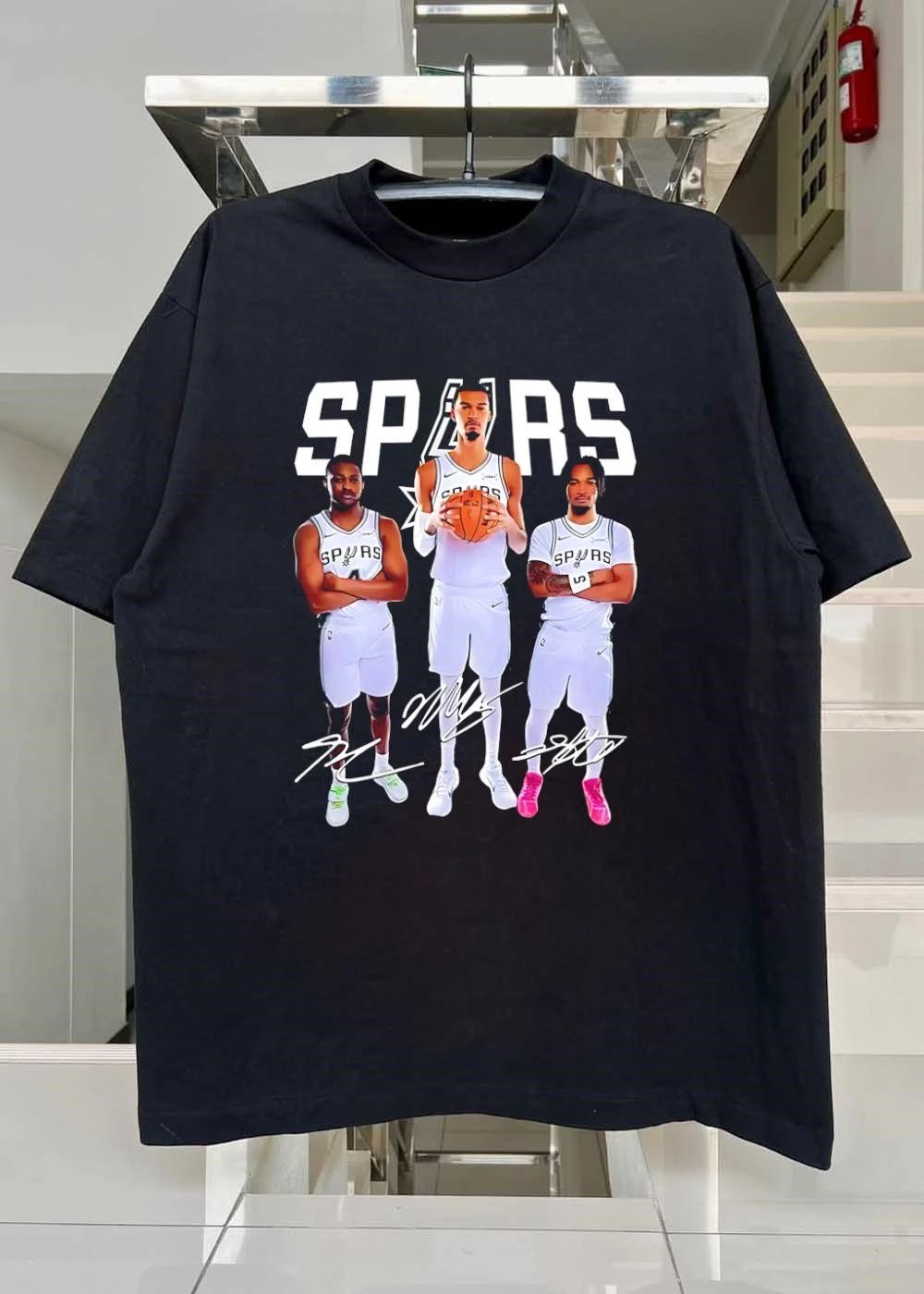 San Antonio Spurs Victor Wembanyama Devin Vassell Jeremy Sochan Players Signatures shirt