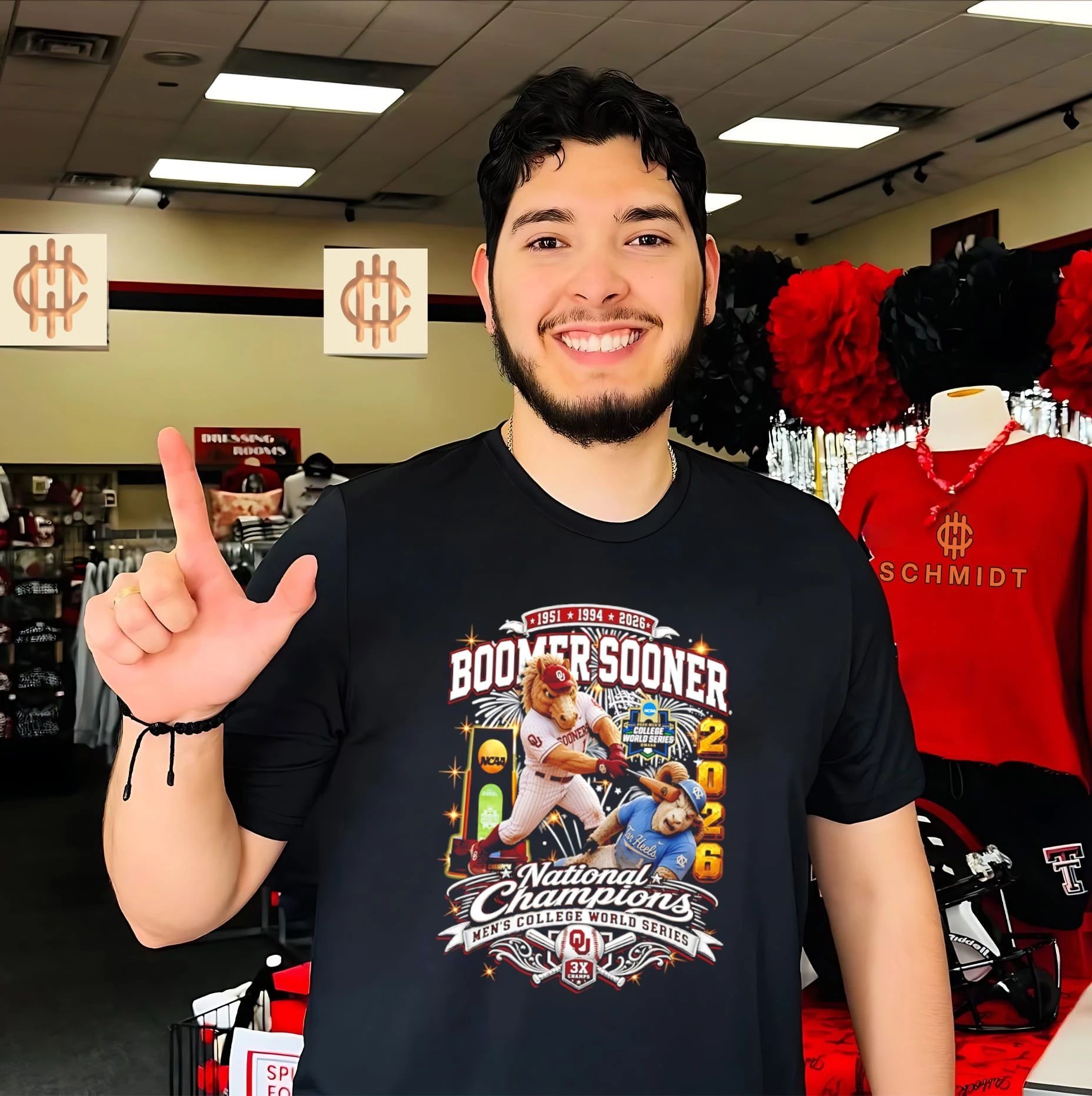 Oklahoma Sooners 3 Time Men’s College World Series National Champions shirt