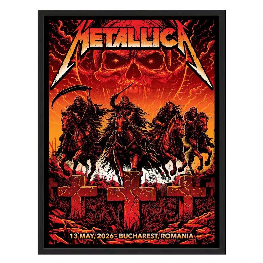 Metallica M72 Bucharest limited-edition poster by Maxx242