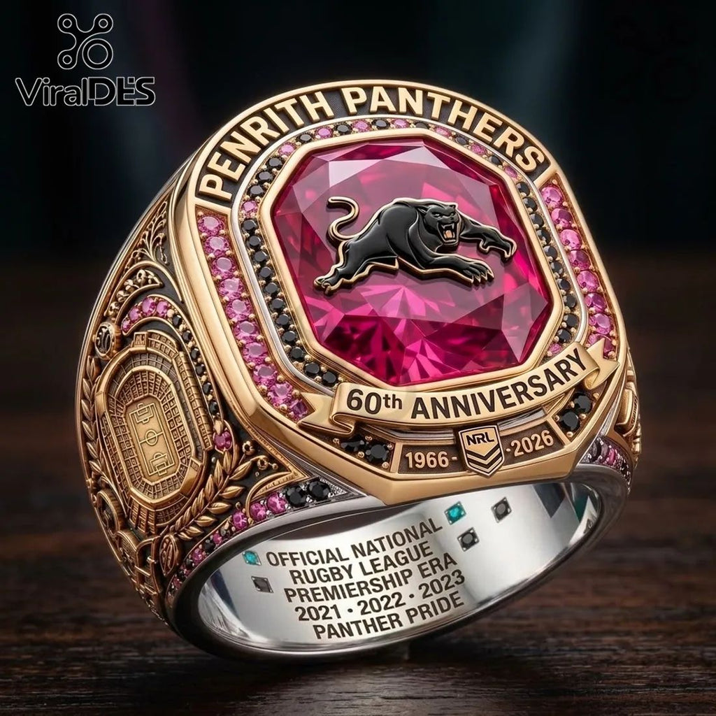 Penrith Panthers 60th Anniversary Gold Ring