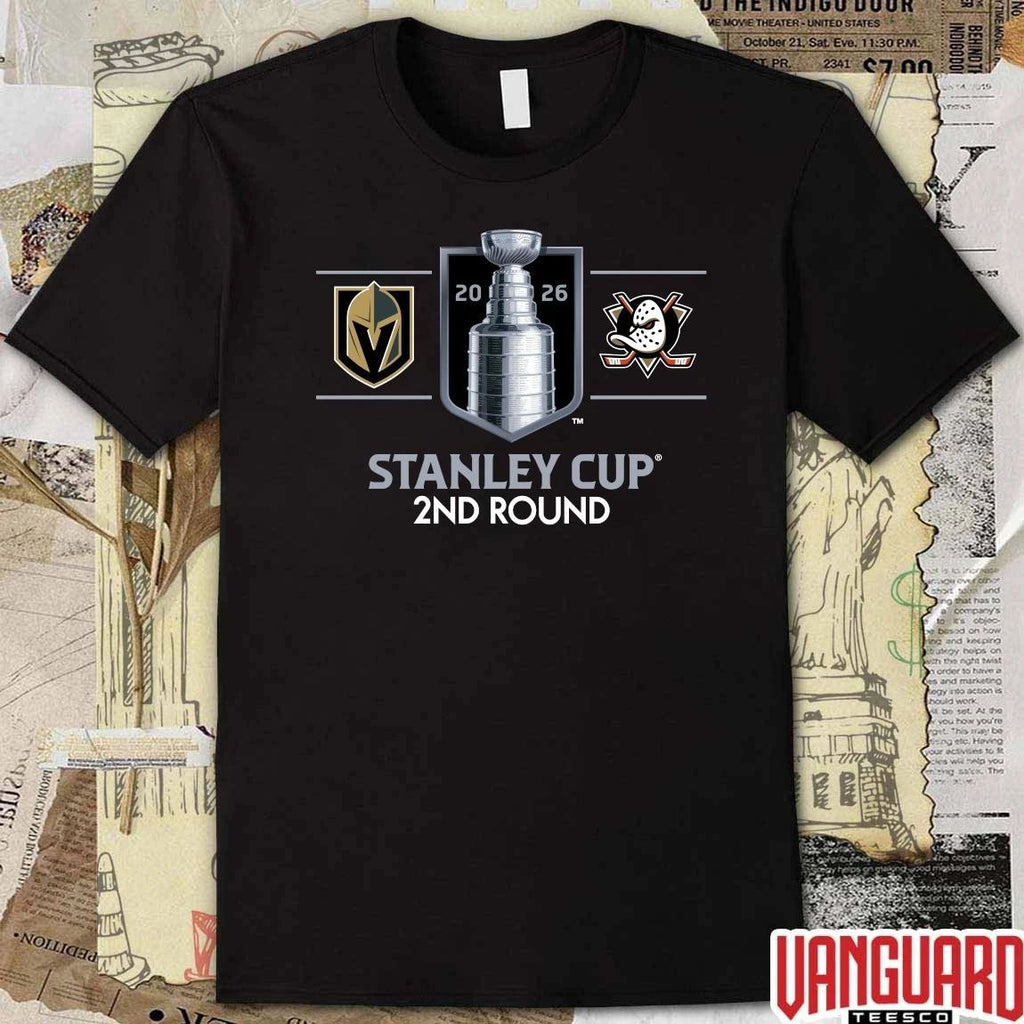 Vegas Golden Knights vs Anaheim Ducks 2026 NHL Stanley Cup 2ND Round t-shirt
