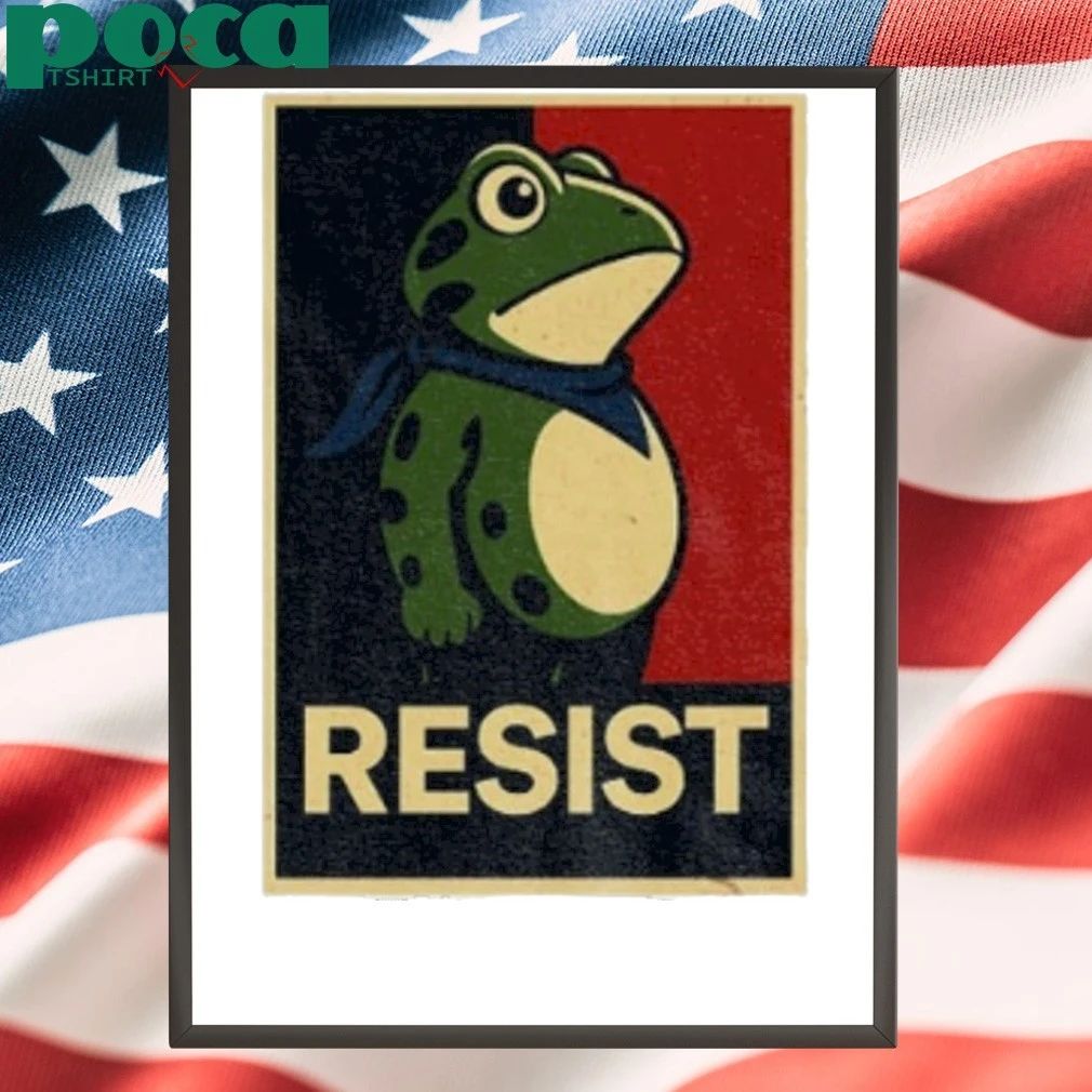 Portland Frog Resist Anti Fascism Political Graphic Shirt