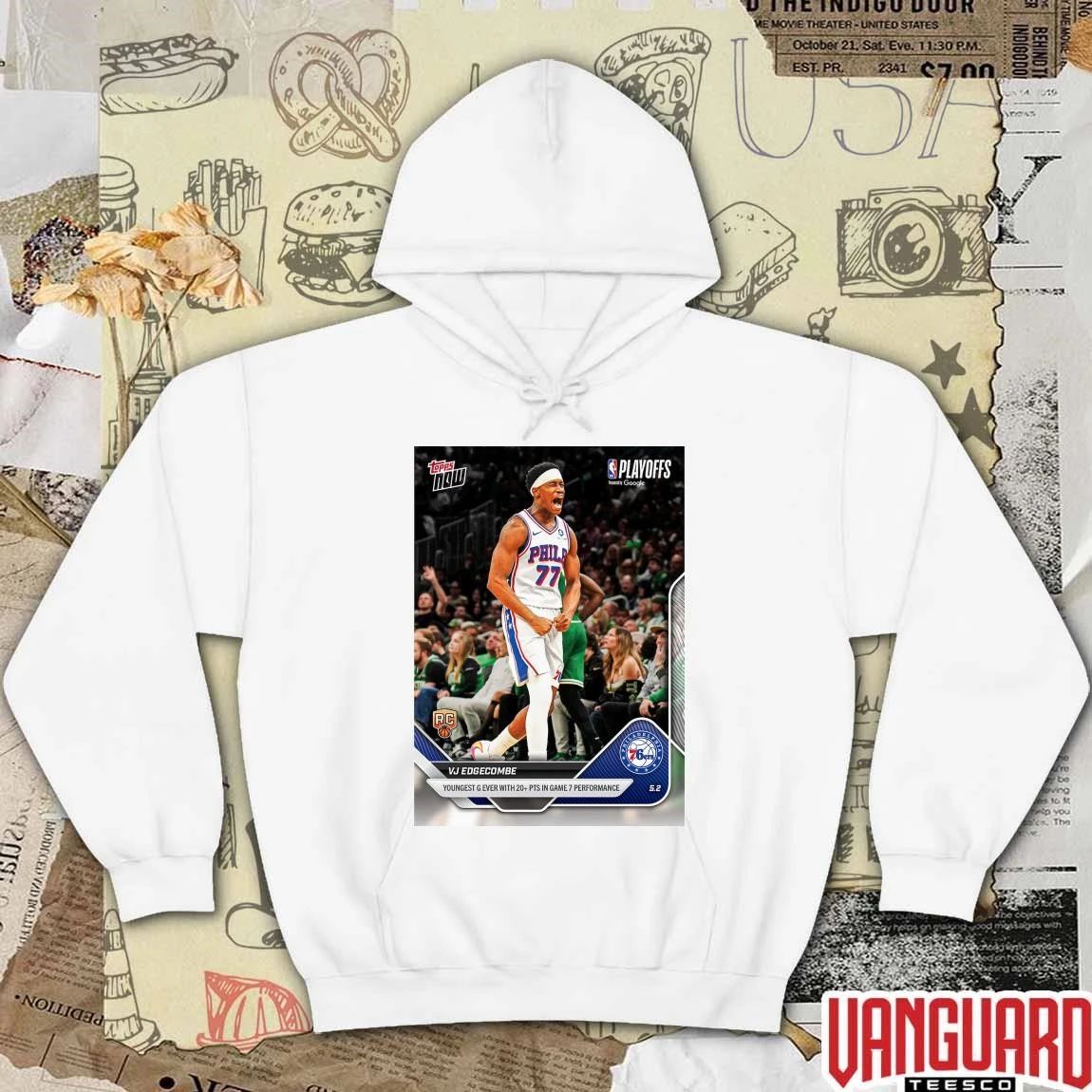 Philadelphia 76ers Vj Edgecombe Youngest G Ever With 20 PTS In Game 7 Performance t-shirt