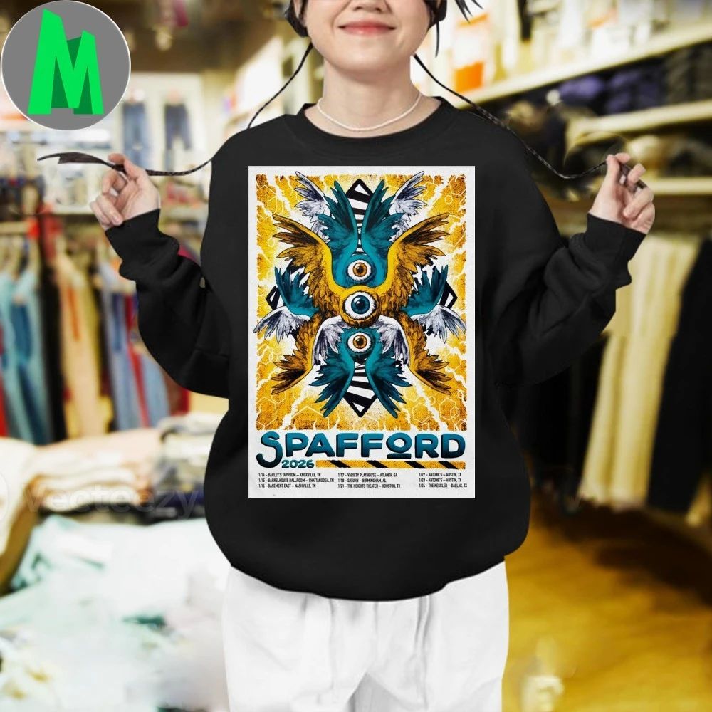 Spafford Winter Tour Jan 2026 Poster T-Shirt