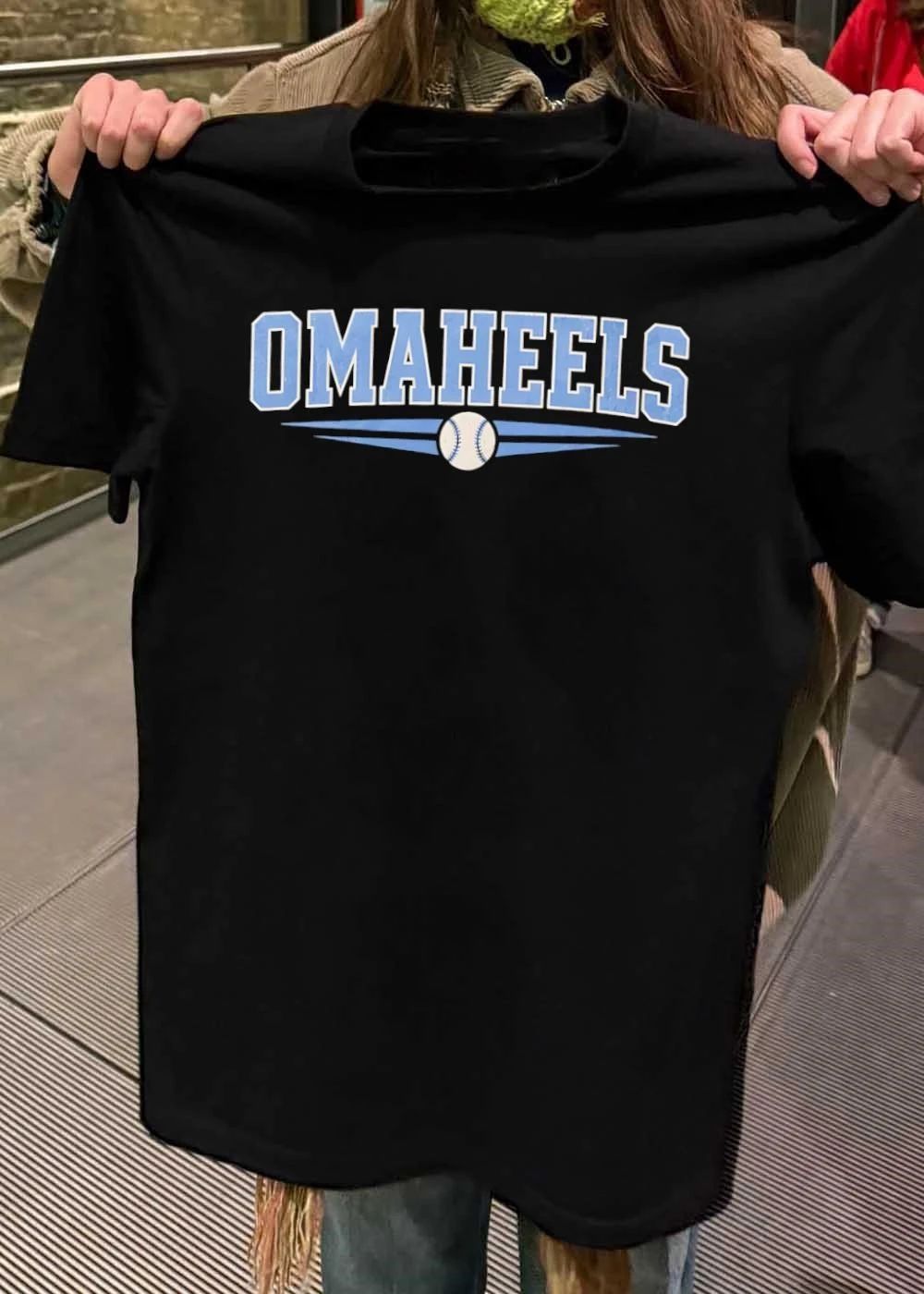 OMAHEELS Fans Gear Up in this Omaha Tar Heels Baseball T-Shirt