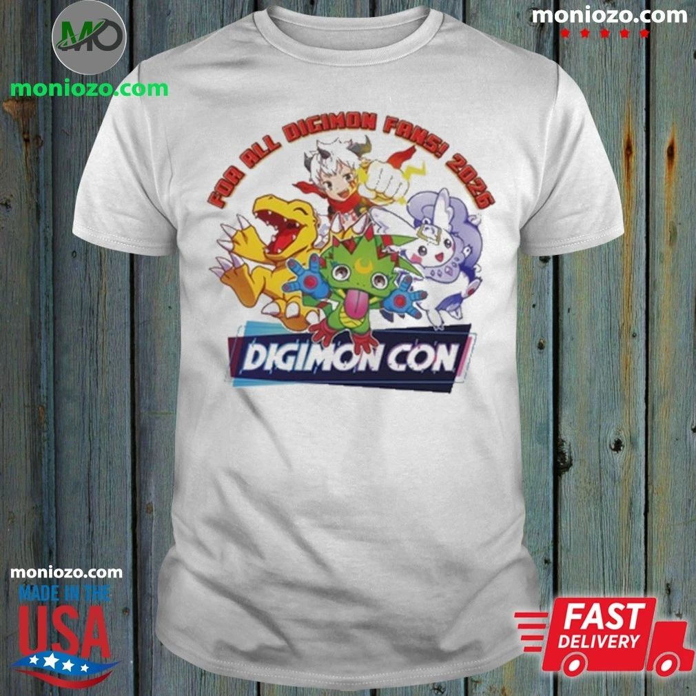 Original Digimon Con 2026 Commemorative Shirt