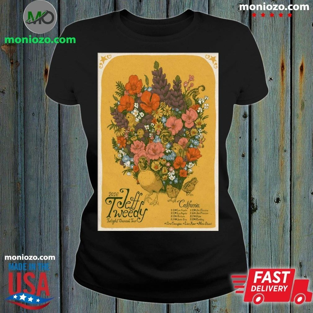 Jeff Tweedy Twilight Override 2026 Tour Poster T-Shirt