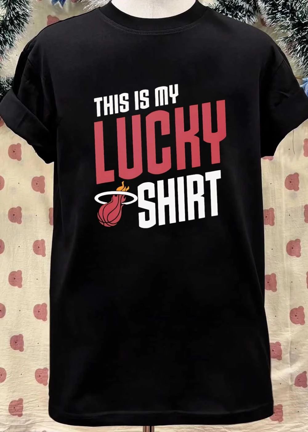 Miami Heat Fan Apparel This is My Lucky Shirt Miami Heat T-Shirt
