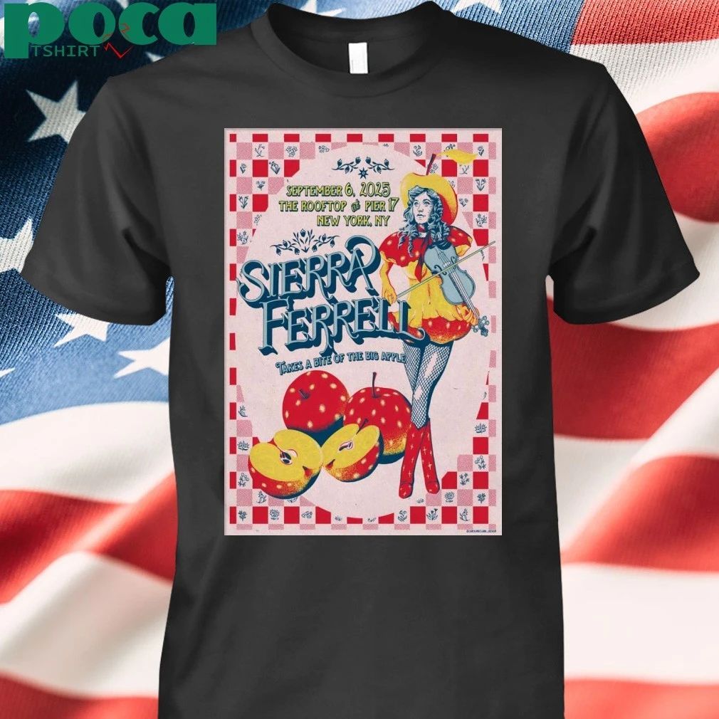 Sierra Ferrell Sep 6 2025 The Rooftop At Pier 17 In New York NY Poster T-shirt