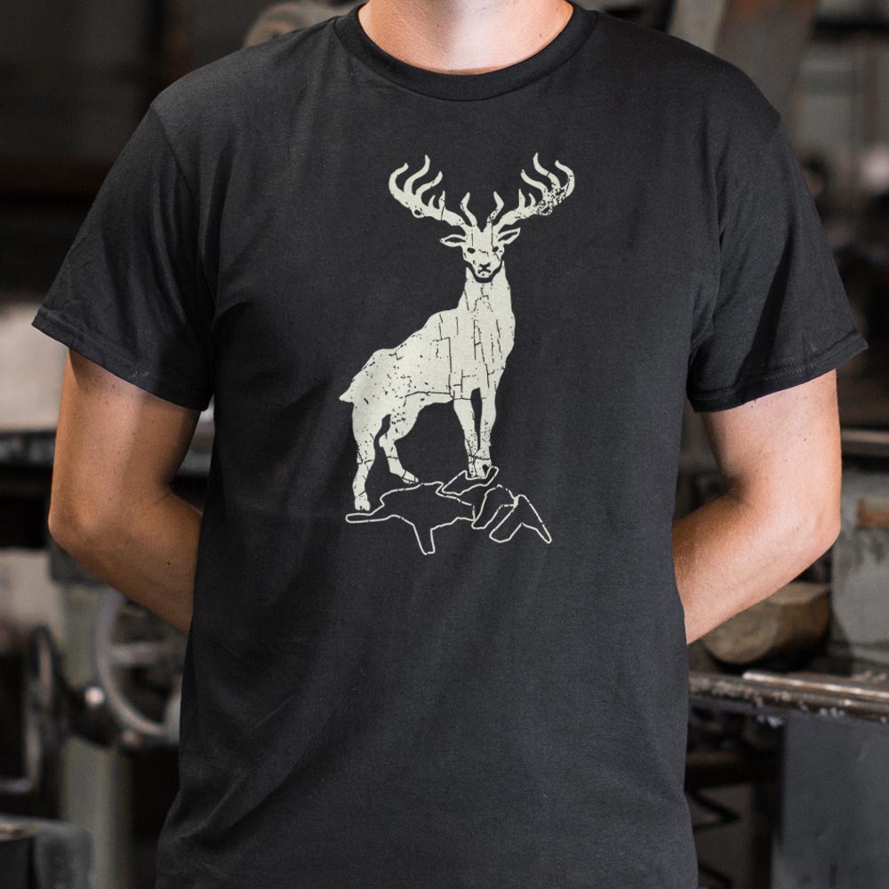 White Hart Majestic White Stag Illustration